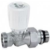 Micrometric straight valve with thermostatic option (R432X034) or new code (R432CX033) 1/2 x 18mm